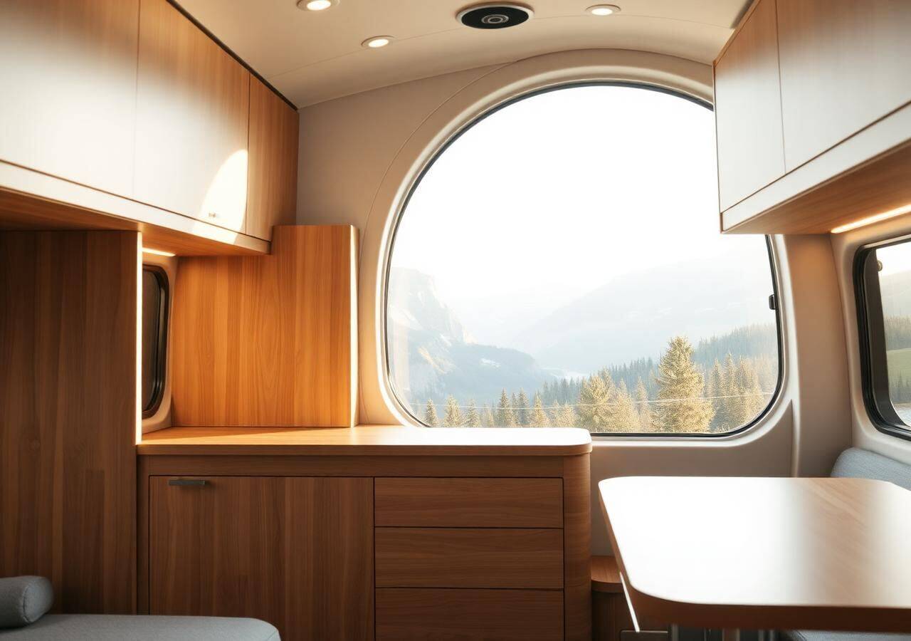 Interieur elektrische camper